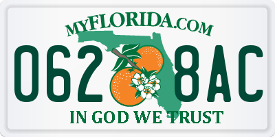 FL license plate 0628AC