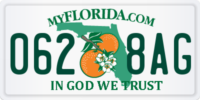 FL license plate 0628AG