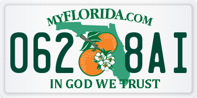 FL license plate 0628AI
