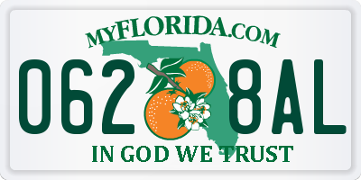 FL license plate 0628AL