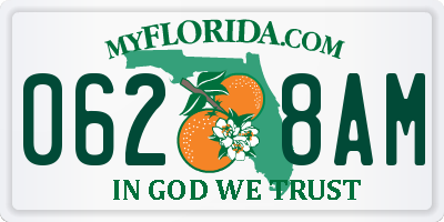 FL license plate 0628AM