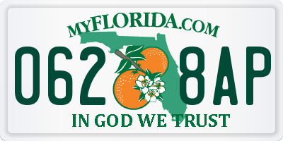 FL license plate 0628AP