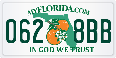 FL license plate 0628BB