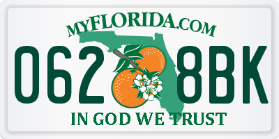 FL license plate 0628BK