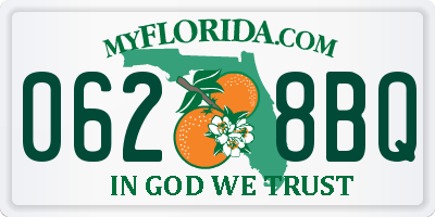 FL license plate 0628BQ
