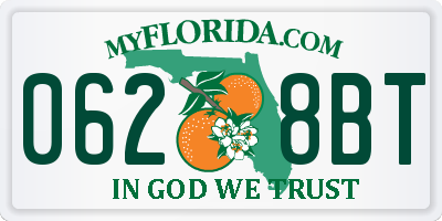 FL license plate 0628BT