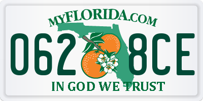 FL license plate 0628CE