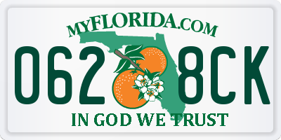 FL license plate 0628CK