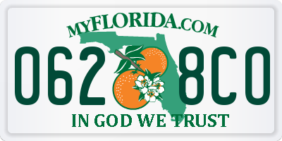 FL license plate 0628CO