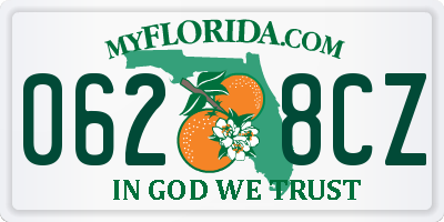 FL license plate 0628CZ