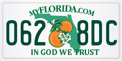 FL license plate 0628DC