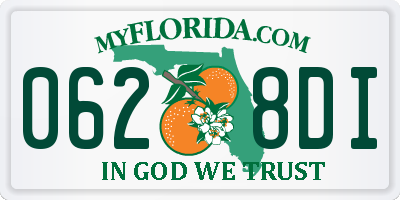FL license plate 0628DI