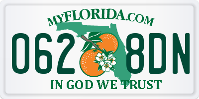 FL license plate 0628DN