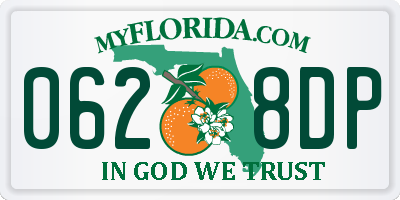 FL license plate 0628DP