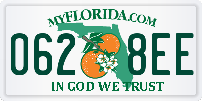 FL license plate 0628EE