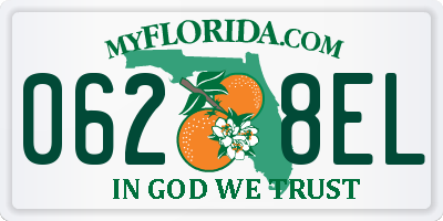 FL license plate 0628EL