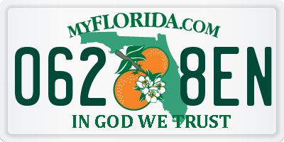 FL license plate 0628EN