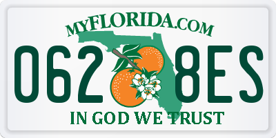 FL license plate 0628ES