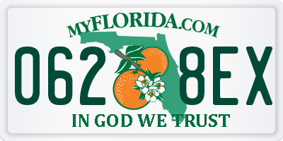FL license plate 0628EX