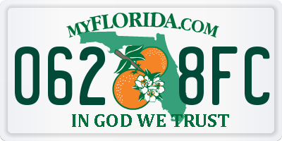 FL license plate 0628FC