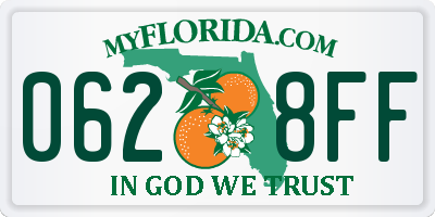 FL license plate 0628FF
