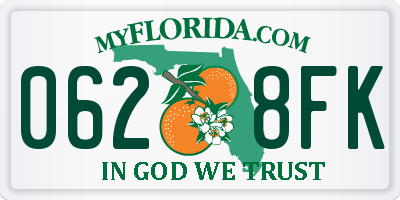 FL license plate 0628FK