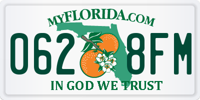 FL license plate 0628FM
