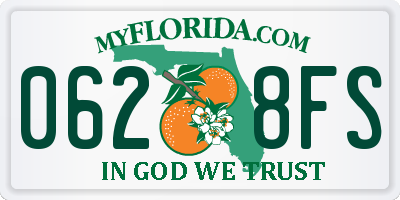 FL license plate 0628FS
