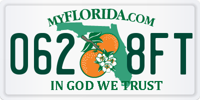 FL license plate 0628FT