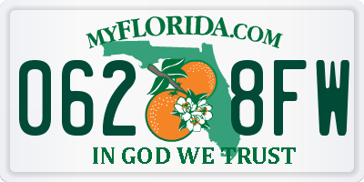 FL license plate 0628FW