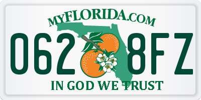 FL license plate 0628FZ