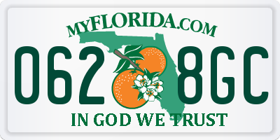 FL license plate 0628GC
