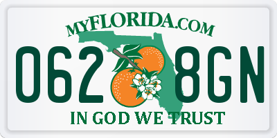 FL license plate 0628GN