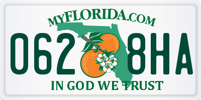 FL license plate 0628HA