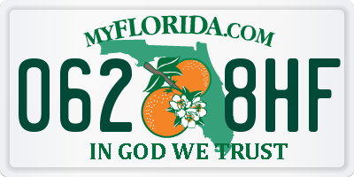 FL license plate 0628HF