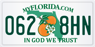 FL license plate 0628HN