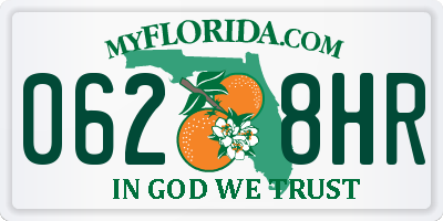 FL license plate 0628HR