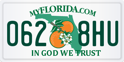 FL license plate 0628HU