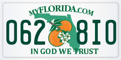 FL license plate 0628IO