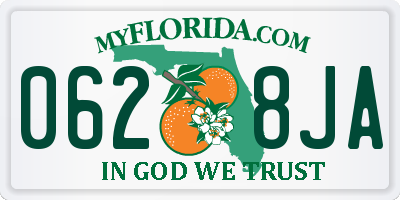 FL license plate 0628JA