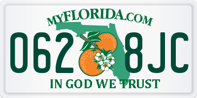 FL license plate 0628JC