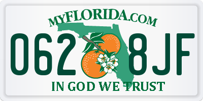 FL license plate 0628JF
