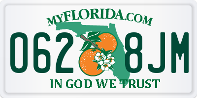 FL license plate 0628JM