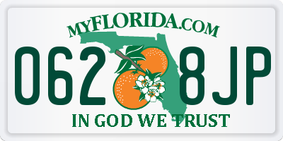 FL license plate 0628JP
