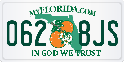 FL license plate 0628JS
