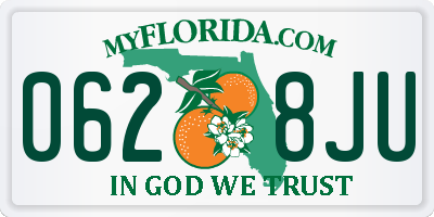 FL license plate 0628JU