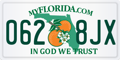 FL license plate 0628JX
