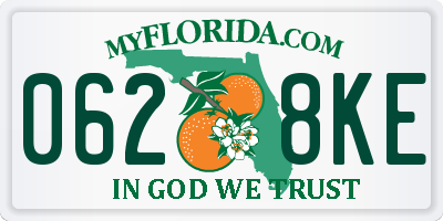 FL license plate 0628KE