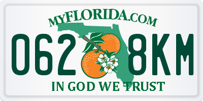 FL license plate 0628KM