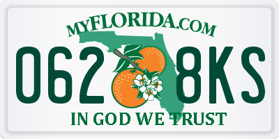 FL license plate 0628KS